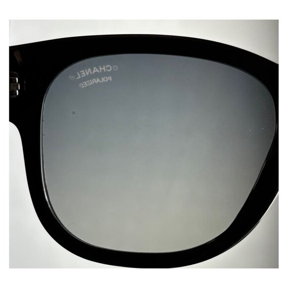 CHANEL Signature 5270 501/s8 Black & Silver /Gray Polarized - Picture 8 of 8